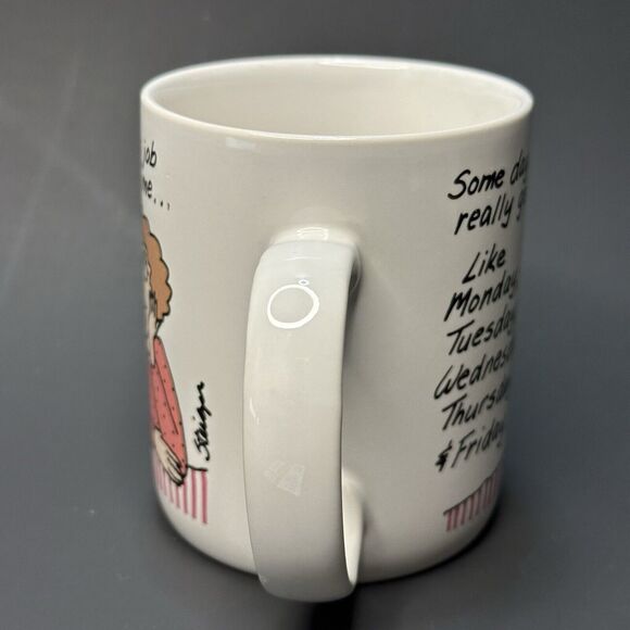 Hallmark Shoebox Greetings Coffee Mug, Some Days This Job Really Gets to Me VTG - Picture 7 of 10
